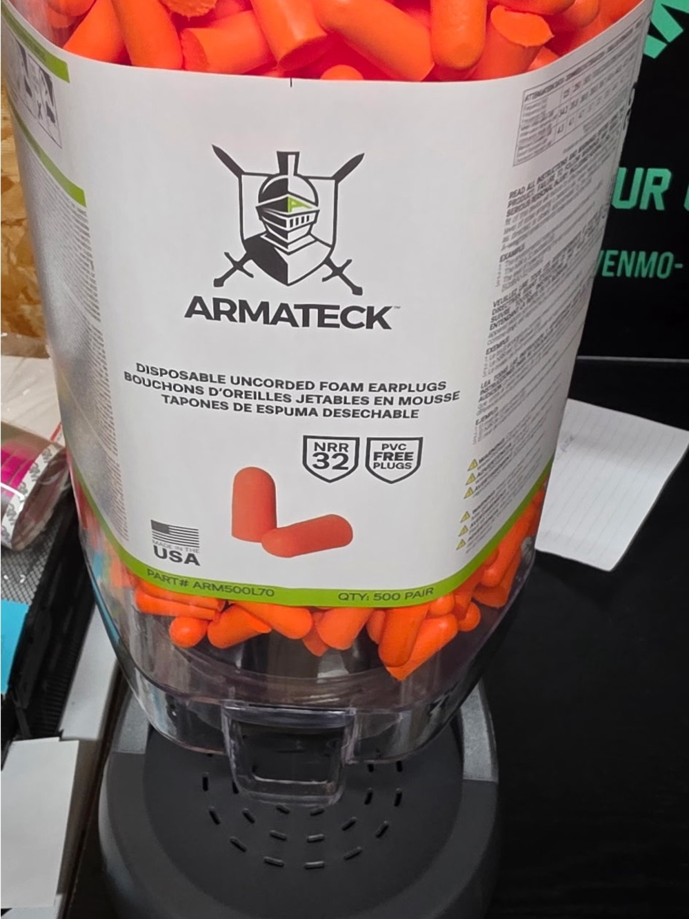 Orange Disposable Foam Earplugs - Pack